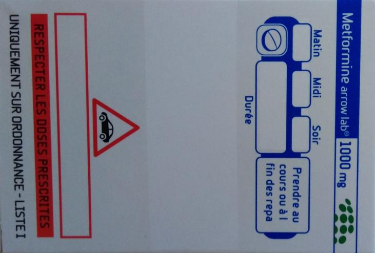 Metformine Arrow Lab 1g²